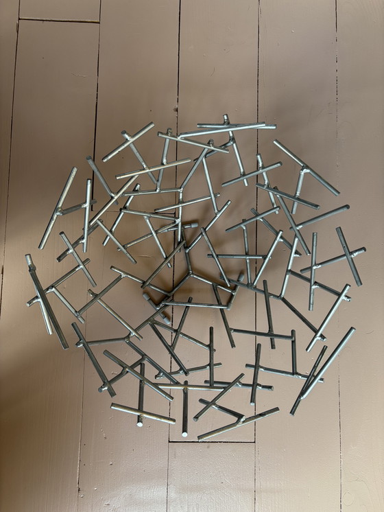 Image 1 of Large, vintage metal fruit bowl