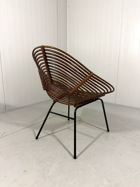 Image 1 of Rotan fauteuils van Rohé Noordwolde, Nederland 1960’s