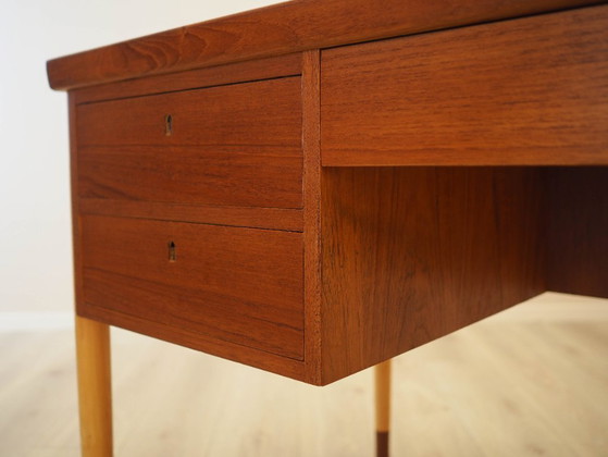 Image 1 of Scrivania in teak, design danese, anni '70, prodotta in Danimarca