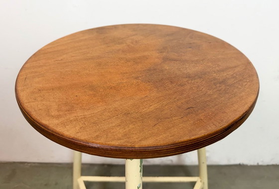 Image 1 of Sgabello da officina industriale beige, anni '60