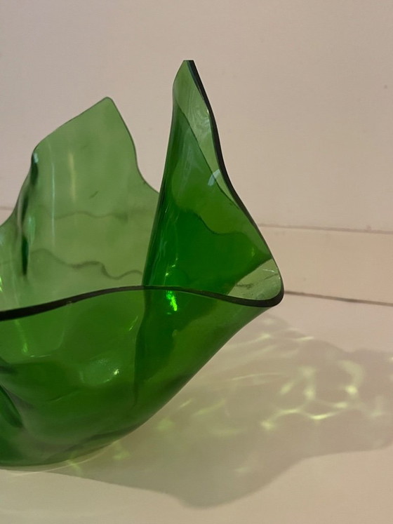 Image 1 of Large 'handkerchief' vase by Chance Brothers