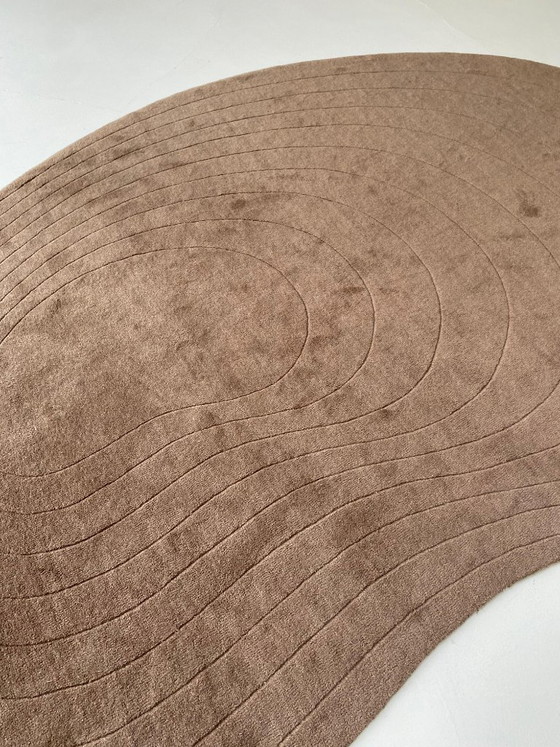 Image 1 of Tapis en laine à effet nougat, 235 x 350 cm