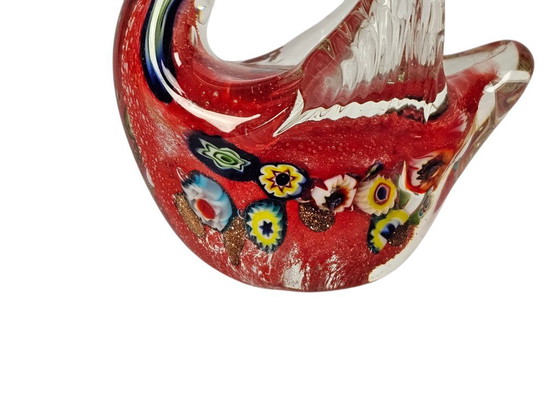 Image 1 of Murano - cygnes (2) - verre - cristal - statues - figurines - années 90