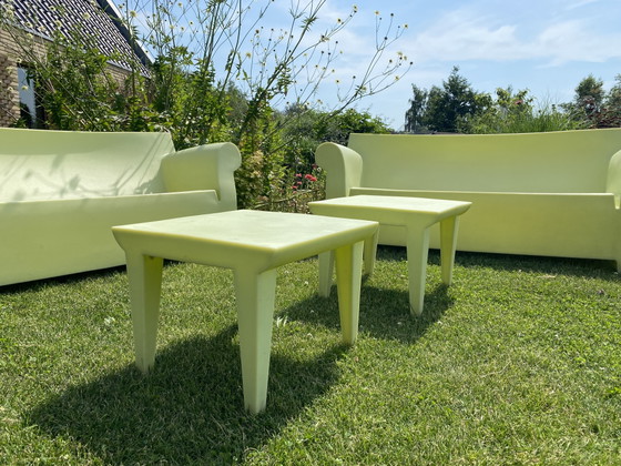 Image 1 of Deux bancs et tables de jardin Kartell Bubble Club