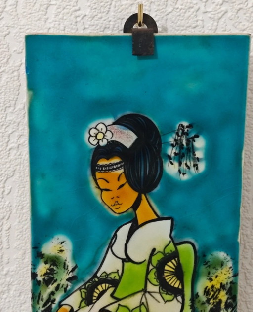 Vintage Keramik Schlüsselanhänger Aubagne – wanddecoratie, Ceramic (photo 2 of 13)