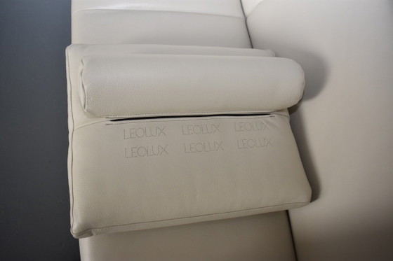 Neuwertige Exklusive Leolux Design Lounge Eckbank – Modulare Sofas, Leather, Metal (photo 13 of 15)