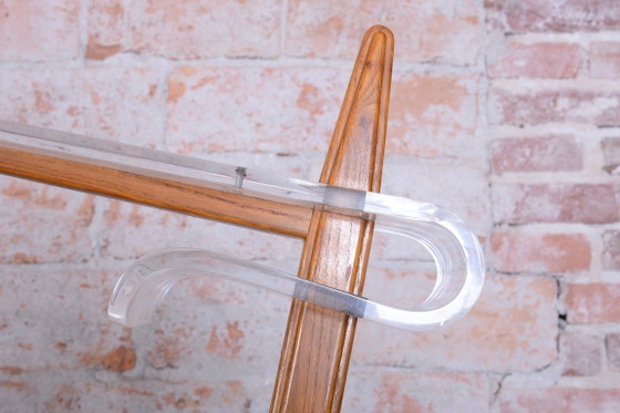 Restaurierte Mid-Century Stehlampe von Krásná Jizba, Buche, Rattan, Tschechisch, 1950er Jahre – Stehleuchten (photo 10 of 15)