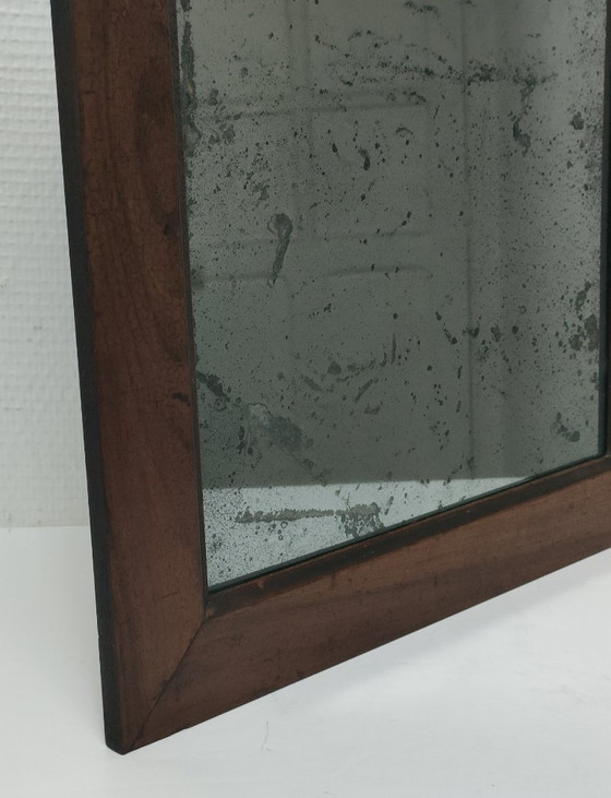 Image 1 of Specchio in legno con vetro patinato dei primi del XX secolo
