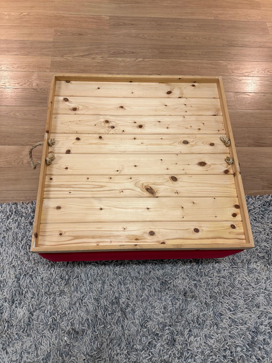 Image 1 of Zitmaxx Design Hocker / Footstool + Custom Made Table Top