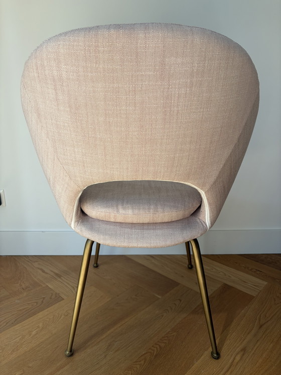 Image 1 of West Elm - Chaises de salle à manger Orb couleur rose poudré, lot de 2