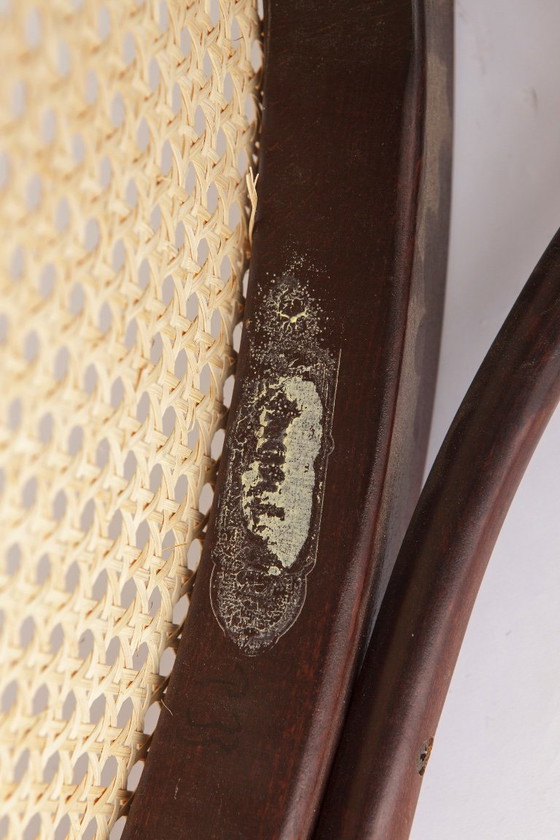 Paire de Chaises de Salle à Manger Vintage Thonet en Bois Courbé avec Cannage Viennois, Années 1960-1970 (photo 9 of 11)