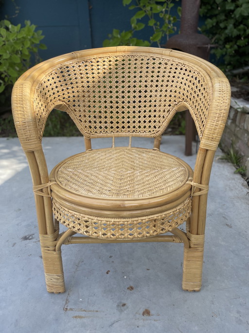 Vintage webbing chair - Boho style