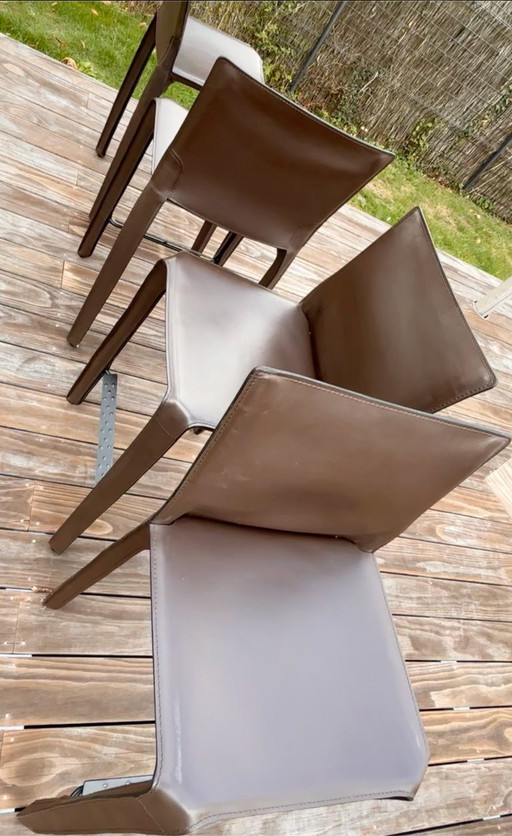 4 sedie Cassina CAB410 - di Mario Bellini