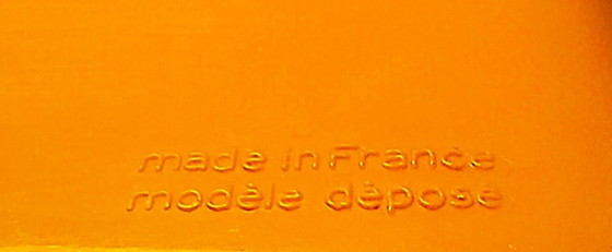 Image 1 of (W014) Timer da menu vintage Fissler arancione/giallo degli anni '70, prodotto in Francia