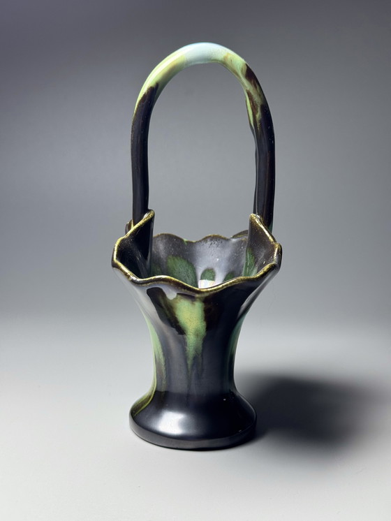 Image 1 of Set – Thulin, 1930s - Art Deco Drip-Glazed « Airain »