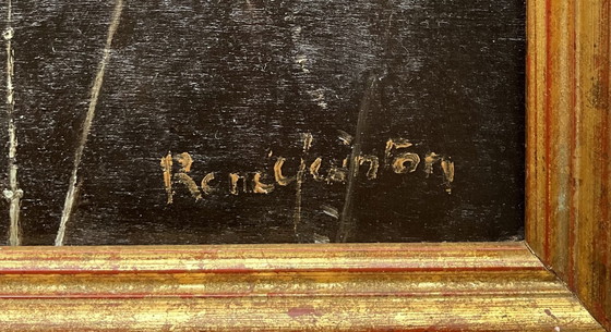 Vintage Strasbourg Cathedral Oil Painting, c.1960 – Paintings & Drawings, Wood (photo 6 of 9)