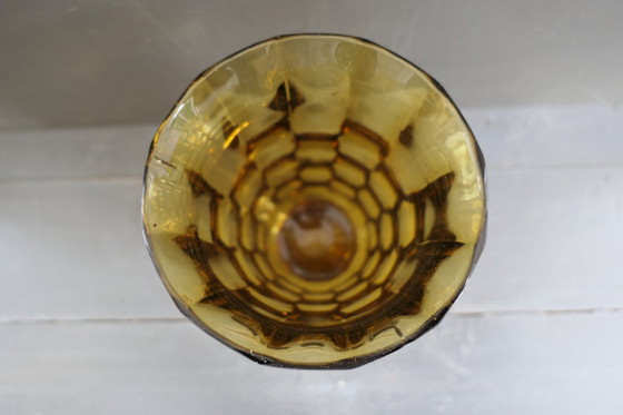 Image 1 of Vaso in vetro Art Déco color ambra