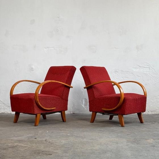 Image 1 of Pair of Halabala H-410 Armchairs, 1930s – Czechoslovak Art Deco