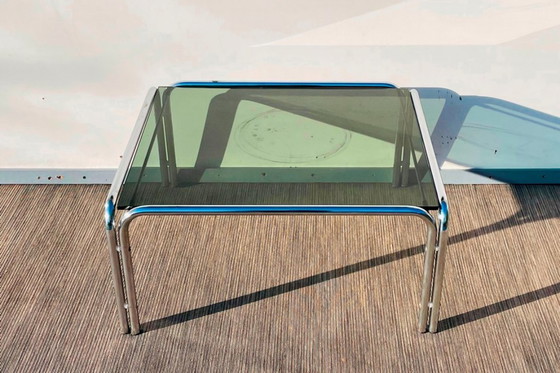 Image 1 of Pair of chrome coffee tables # Vintage 70s # Living Room Tables