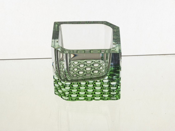 Image 1 of Groene Vierkante Kom, Pavel Hlava, jaren 70, Tsjecho-Slowakije