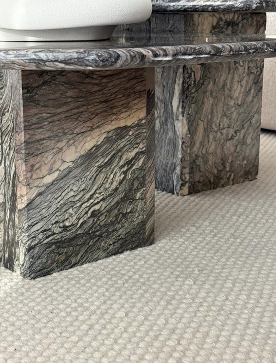 Image 1 of Vintage marble coffee table set