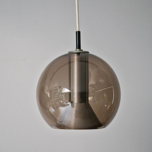 Lot de 4 lampes suspendues - Raak Amsterdam - Design Frank Ligtelijn - 1970 - Verre fumé
