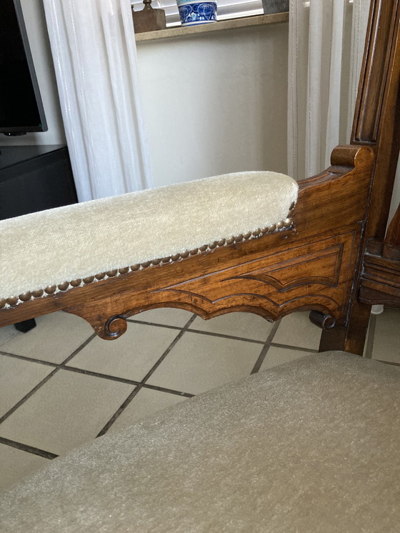 Image 1 of Antieke Ridderstoel traf Houtsnijwerk 