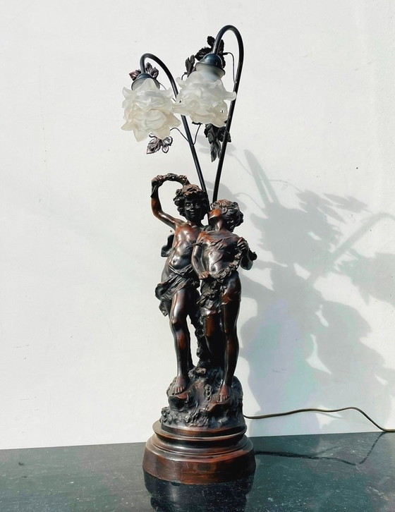 Image 1 of Lampada in stile Art Nouveau del 1900 secondo Auguste Moreau