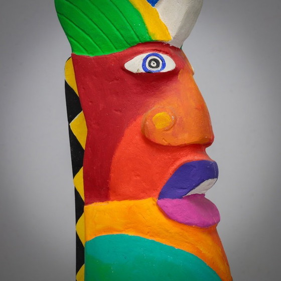Image 1 of Group of Unique Vibrant Sculptures by Clemens Briels, Netherlands 1990s