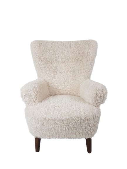 Image 1 of Artifort oorfauteuil Poltrona color crema teddy pluche finta pecora