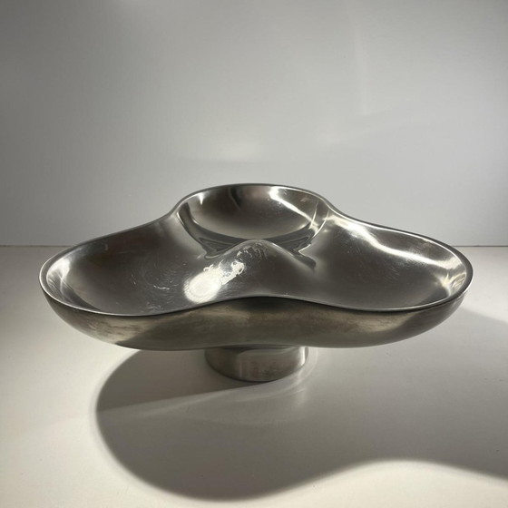 Tripartite Dish in Stainless Steel by Karim Rashid for Georg Jensen, Denmark, 1970s – Crockery, Metal, Design (photo 6 of 13)