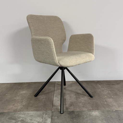 Mister T Set of 4 – Bert Plantagie, eetkamerstoelen, Leather, Plastic