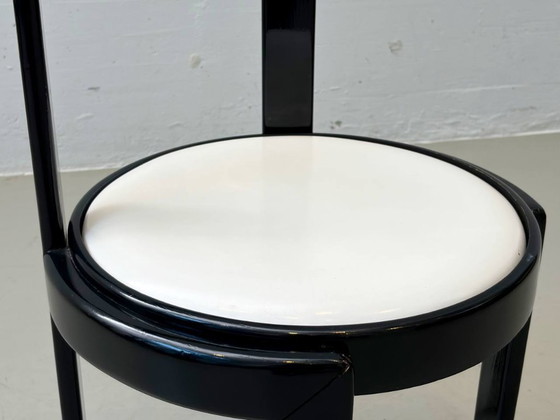 Image 1 of Set van 4 zeldzame bijzettafelstoelen van Gianfranco Frattini, Italië, jaren 70.