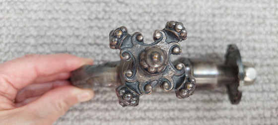 Image 1 of Robinet extérieur dragon couleur argent antique