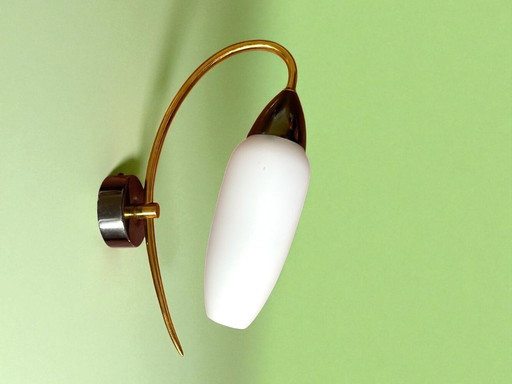 Minimalist opaline glass wall sconce lamp