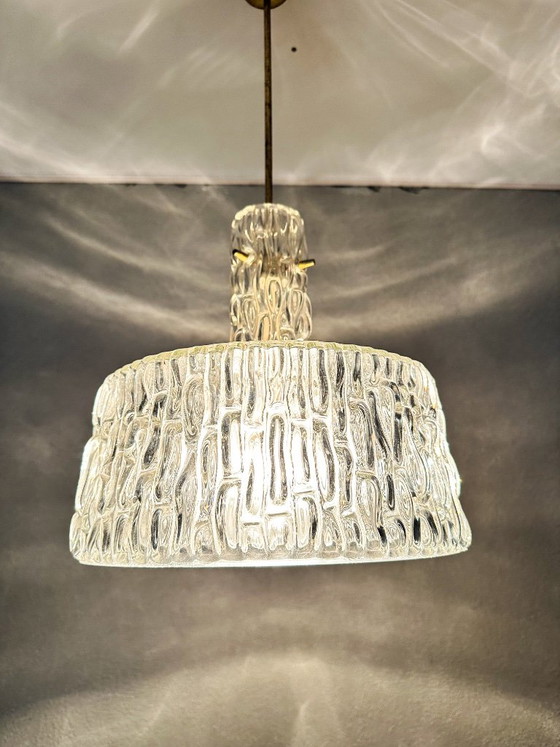 Lampada a sospensione Vintage Kalmar – Lampade a sospensione, Vetro, Ottone (photo 5 of 14)