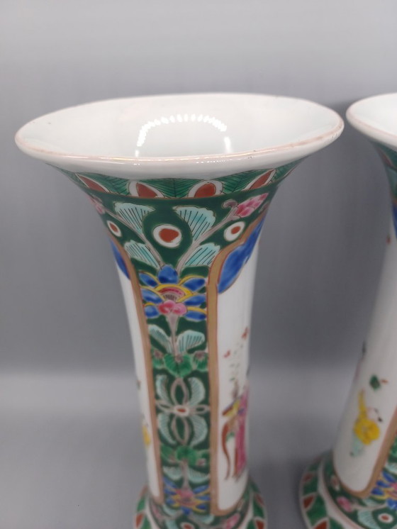 Image 1 of Ensemble de vases Asiatique en porcelaine 