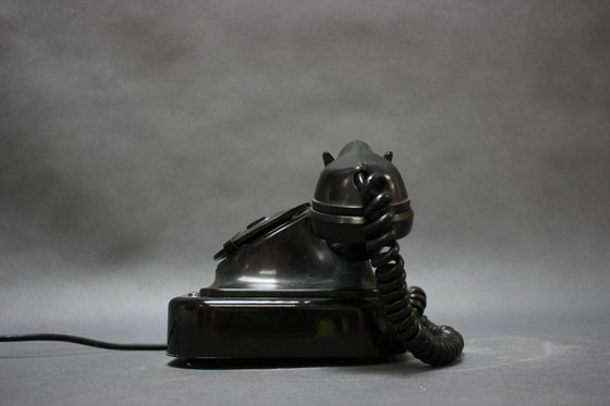 Image 1 of Telefono a rotelle Bakelitte di Tesla, metà secolo, 1950