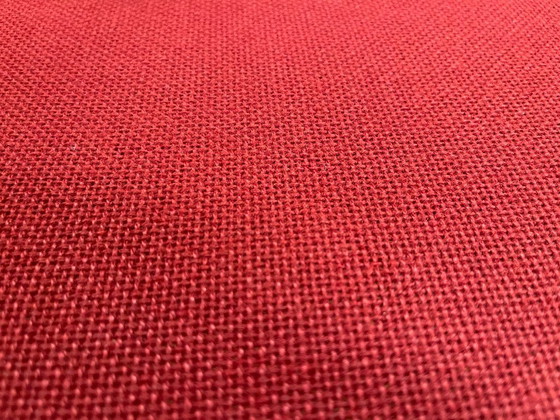 Image 1 of 4x Ahrend Schlittenstuhl mit Rohrrahmen, rot