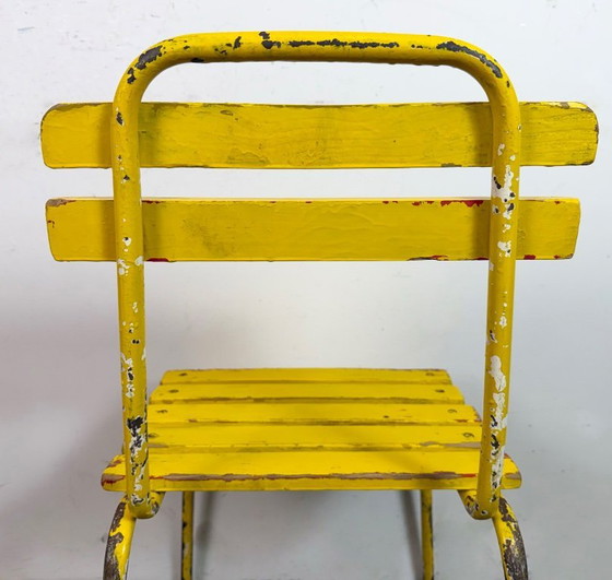 Image 1 of Vintage gele industriële stoel, jaren 60