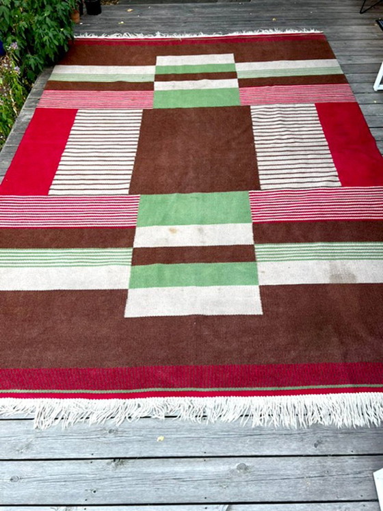 Grand Tapis en Laine Mid Century Modern, Années 60, Tchécoslovaquie, 335 × 240 Cm – Wool (photo 14 of 14)