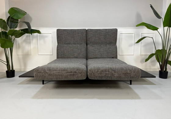 Image 1 of Rolf Benz Aura Tissu Gris Canapé design Fonction relax