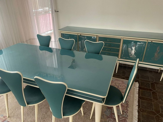 Image 1 of Set da pranzo italiano completo di metà secolo di Umberto Mascagni - anni '50-'60