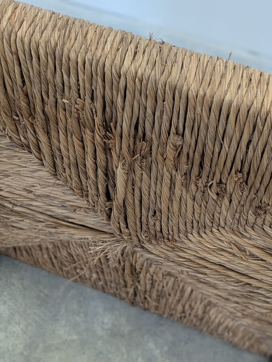 Image 1 of  4 Fauteuil - Hout, Stro, AWARD WINNING INDUSTRIE MALACCA WORKS