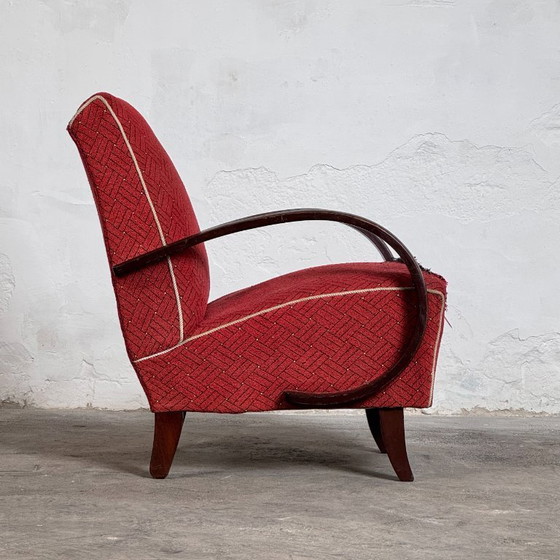 Image 1 of Coppia di poltrone Halabala H-410, anni '30 – Art Déco cecoslovacco