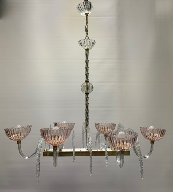 Image 1 of Pendant chandelier ++RARITY ++SEGUSO V.A. restored with company stamp