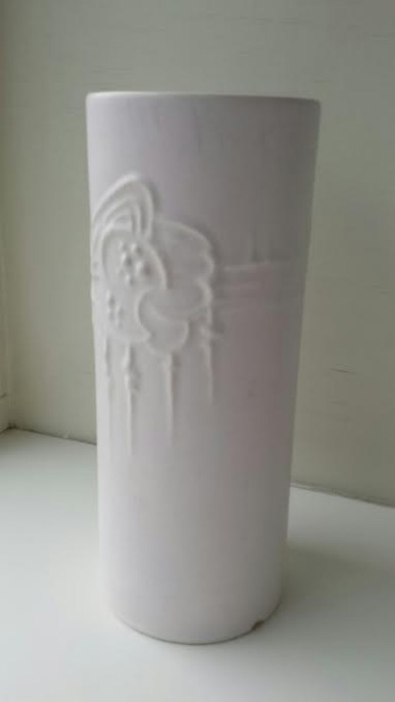 Image 1 of Vintage vase plate Gouda Flora
