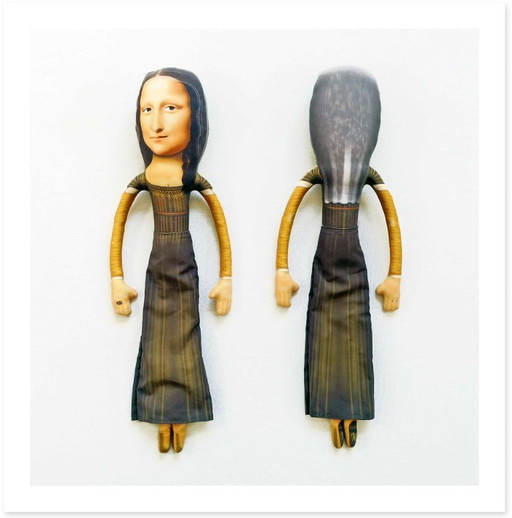 Scultura artistica della Monna Lisa | Oggetto d'arte ispirato al Rinascimento | Pezzo d'arredo contemporaneo