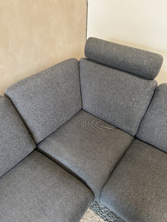 Image 1 of Canapé d'angle bleu/gris 250x215cm