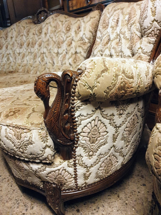 Image 1 of Italian Baroque sofa with armchairs